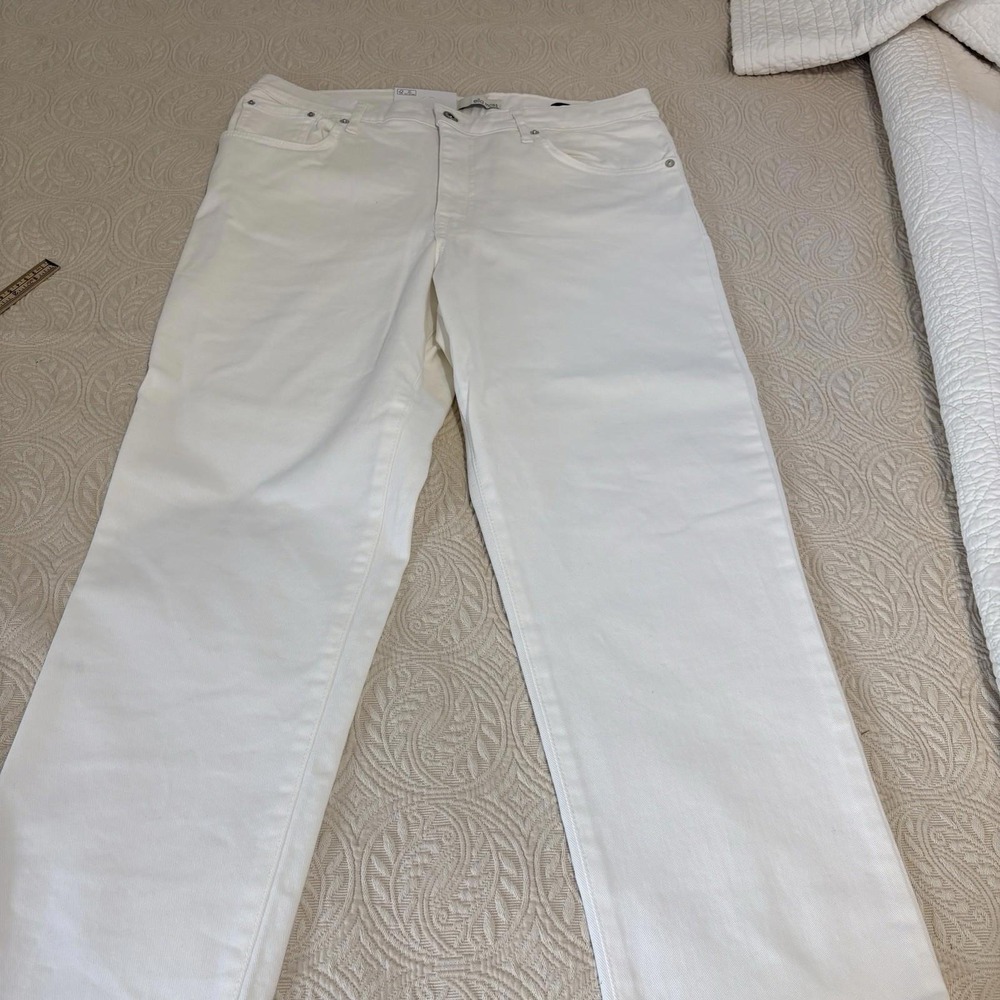 Ella Moss Jeans Women White Cotton Stretch High Waist 12/31.